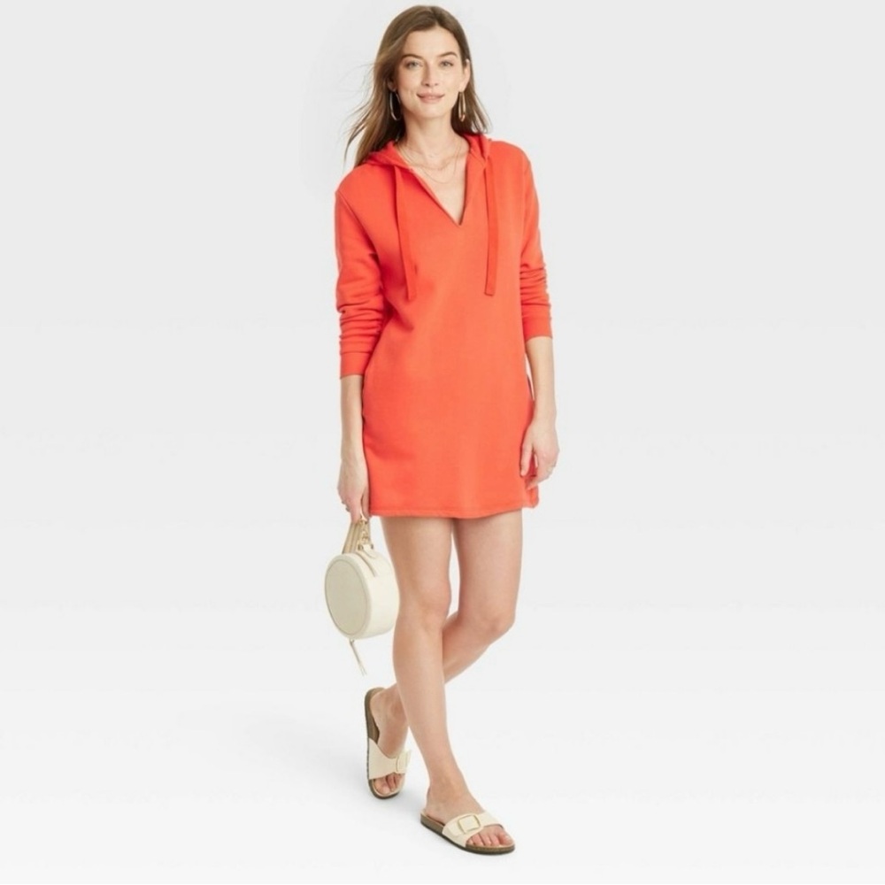 Universal Thread Red Sweatshirt Dress- NWOT